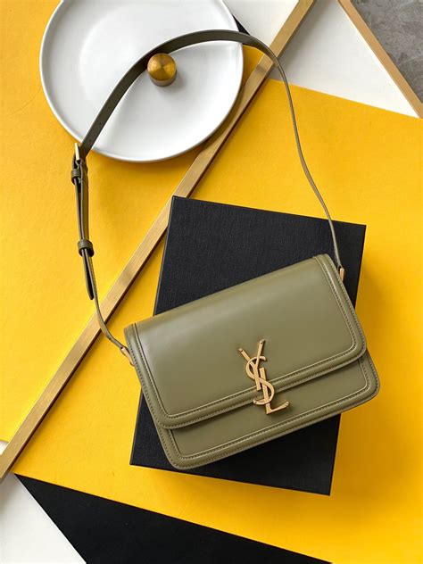 ysl bottle green bag|YSL padded shoulder bag.